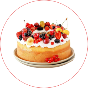 Torta Fresca de Cerezas y crema