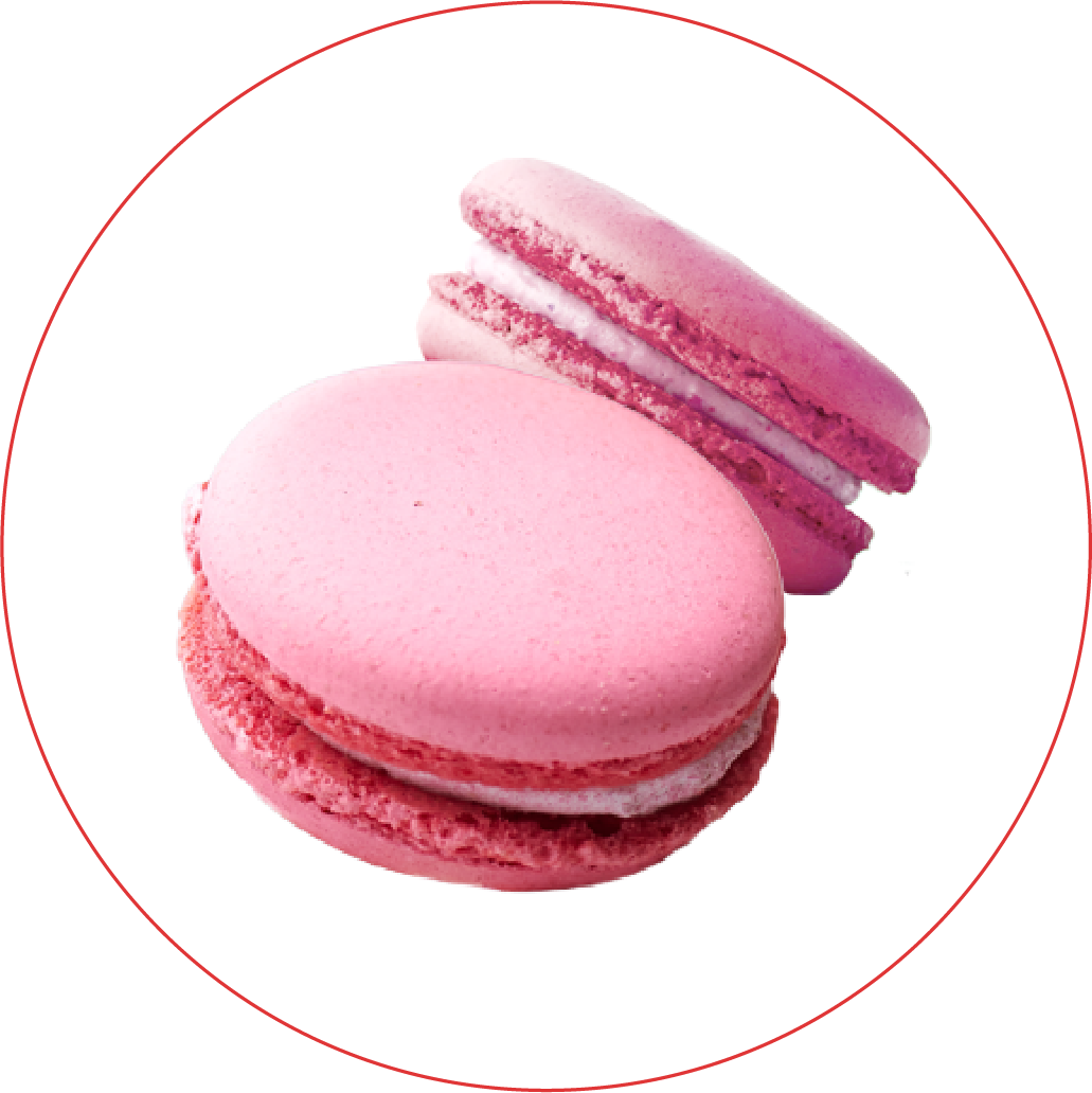 Macarons Rosados x 12